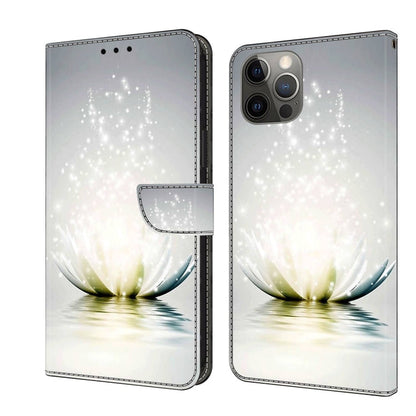Crystal 3D Shockproof Protective Leather Phone Case, For iPhone 12 / 12 Pro