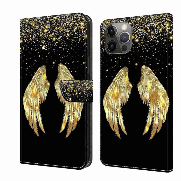 Crystal 3D Shockproof Protective Leather Phone Case, For iPhone 12 / 12 Pro