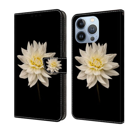 Crystal 3D Shockproof Protective Leather Phone Case, For iPhone 13 Pro