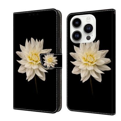 Crystal 3D Shockproof Protective Leather Phone Case, For iPhone 14 Pro