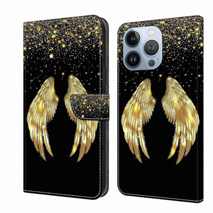 Crystal 3D Shockproof Protective Leather Phone Case, For iPhone 14 Pro Max
