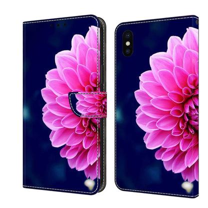 Crystal 3D Shockproof Protective Leather Phone Case, For iPhone X / XS