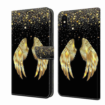 Crystal 3D Shockproof Protective Leather Phone Case, For iPhone X / XS