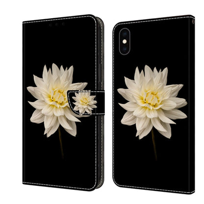 Crystal 3D Shockproof Protective Leather Phone Case, For iPhone XS Max