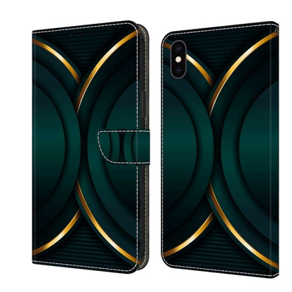 Crystal 3D Shockproof Protective Leather Phone Case, For iPhone XS Max