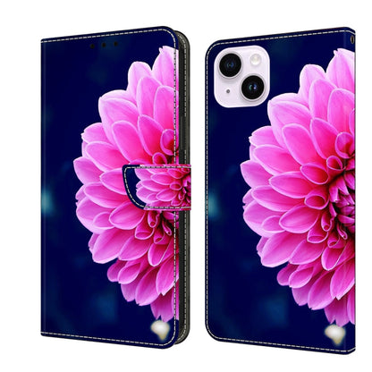 Crystal 3D Shockproof Protective Leather Phone Case, For iPhone 15 Plus