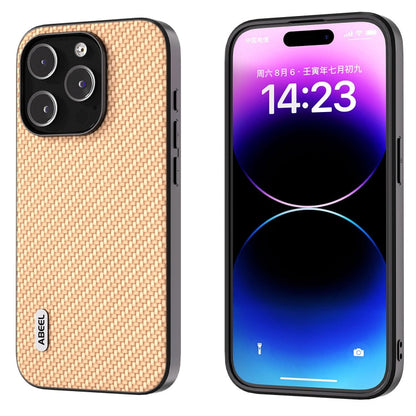 ABEEL Carbon Fiber Texture Protective Phone Case, For iPhone 15 Pro Max, For iPhone 15 Pro, For iPhone 15