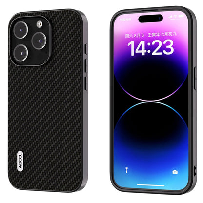 ABEEL Carbon Fiber Texture Protective Phone Case, For iPhone 15 Pro Max, For iPhone 15 Pro, For iPhone 15