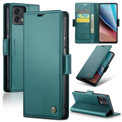 CaseMe 023 Butterfly Buckle Litchi Texture RFID Anti-theft Leather Phone Case, For Motorola Moto G Stylus 5G 2023