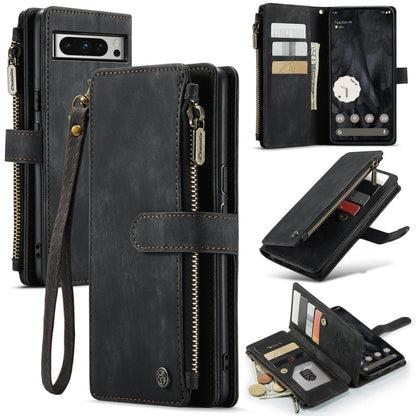 CaseMe C30 Multifunctional Leather Phone Case, For Google Pixel 8a, For Google Pixel 8 Pro, For Google Pixel 8