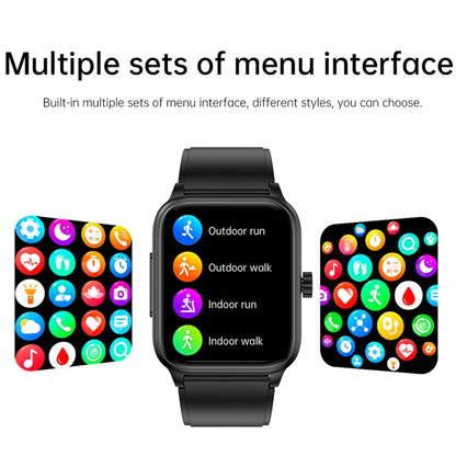 ET540 1.91 inch IP67 Waterproof Silicone Band Smart Watch, Support ECG / Non-invasive Blood Glucose Measurement, ET540 (Blue), ET540 (Red)