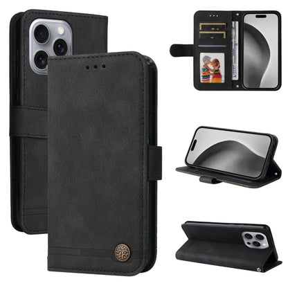 Skin Feel Life Tree Leather Phone Case, For iPhone Air, For iPhone 16 Pro Max, For iPhone 16 Pro, For iPhone 16 Plus