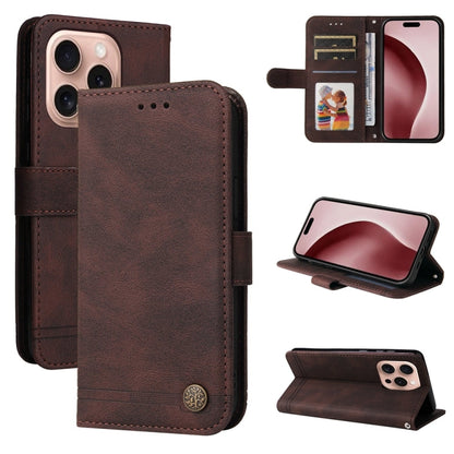 Skin Feel Life Tree Leather Phone Case, For iPhone Air, For iPhone 16 Pro Max, For iPhone 16 Pro, For iPhone 16 Plus