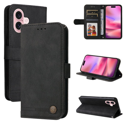 Skin Feel Life Tree Leather Phone Case, For iPhone 16, For iPhone 15 Pro Max, For iPhone 15 Pro, For iPhone 15 Plus
