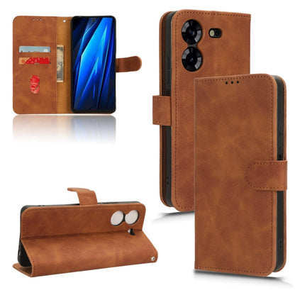 Skin Feel Magnetic Flip Leather Phone Case, For Tecno Pop 8, For Tecno Pova 5 Pro, For Tecno Pova Neo 3, For Tecno Pova 5