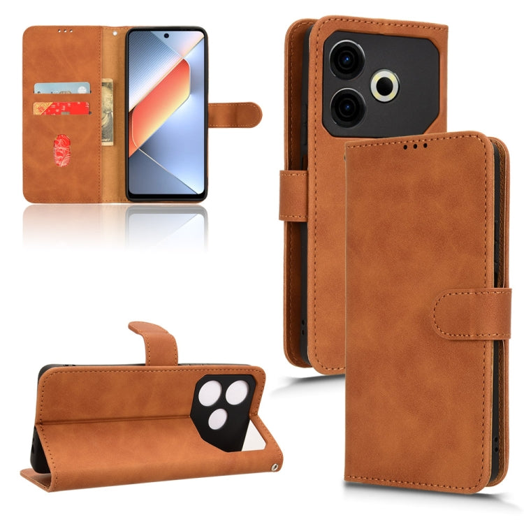 Skin Feel Magnetic Flip Leather Phone Case, For Tecno Pova 6 Neo, For Tecno Camon 30 4G, For Tecno Spark 20 Pro, For Tecno Spark 20
