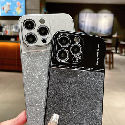 Metallic Glitter Powder Shockproof Phone Case, For iPhone 14 Plus, For iPhone 14, For iPhone 14 Pro, For iPhone 14 Pro Max