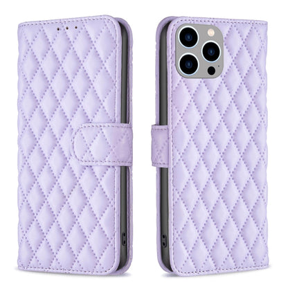 Diamond Lattice Wallet Flip Leather Phone Case, For iPhone 16, For iPhone 15 Pro Max, For iPhone 15 Pro, For iPhone 15 Plus