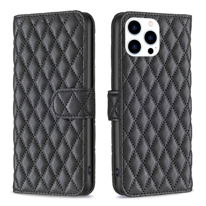 Diamond Lattice Wallet Flip Leather Phone Case, For iPhone 16, For iPhone 15 Pro Max, For iPhone 15 Pro, For iPhone 15 Plus