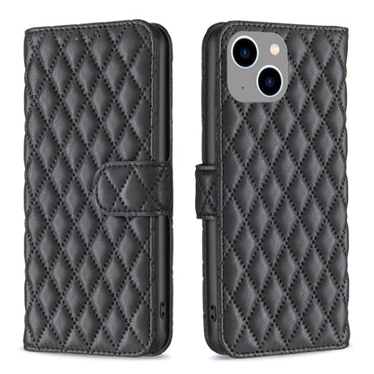 Diamond Lattice Wallet Flip Leather Phone Case, For iPhone 16, For iPhone 15 Pro Max, For iPhone 15 Pro, For iPhone 15 Plus