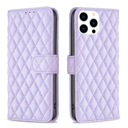 Diamond Lattice Wallet Flip Leather Phone Case, For iPhone Air, For iPhone 16 Pro Max, For iPhone 16 Pro, For iPhone 16 Plus