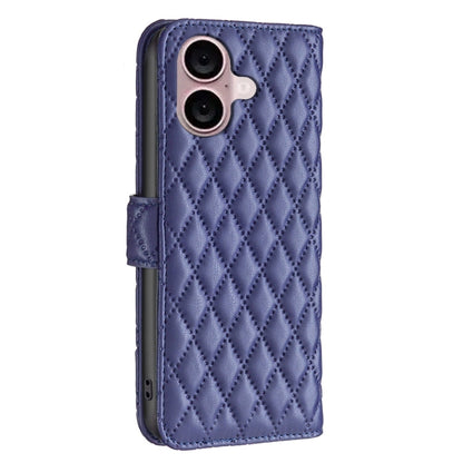 Diamond Lattice Wallet Flip Leather Phone Case, For iPhone 16, For iPhone 15 Pro Max, For iPhone 15 Pro, For iPhone 15 Plus