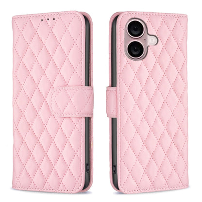 Diamond Lattice Wallet Flip Leather Phone Case, For iPhone 16, For iPhone 15 Pro Max, For iPhone 15 Pro, For iPhone 15 Plus