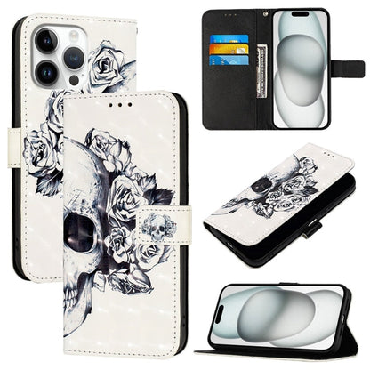 3D Painting Horizontal Flip Leather Phone Case, For iPhone 17, For iPhone Air, For iPhone 16 Pro Max