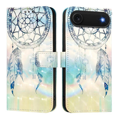3D Painting Horizontal Flip Leather Phone Case, For iPhone 17, For iPhone Air, For iPhone 16 Pro Max
