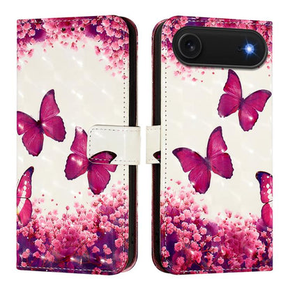 3D Painting Horizontal Flip Leather Phone Case, For iPhone 17, For iPhone Air, For iPhone 16 Pro Max