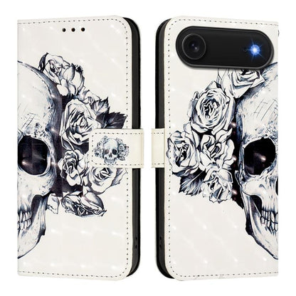 3D Painting Horizontal Flip Leather Phone Case, For iPhone 17, For iPhone Air, For iPhone 16 Pro Max