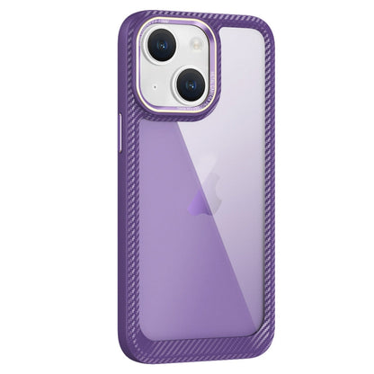 Carbon Fiber Transparent Back Panel Phone Case, For iPhone 13, For iPhone 12, For iPhone 12 Pro Max, For iPhone 12 Pro
