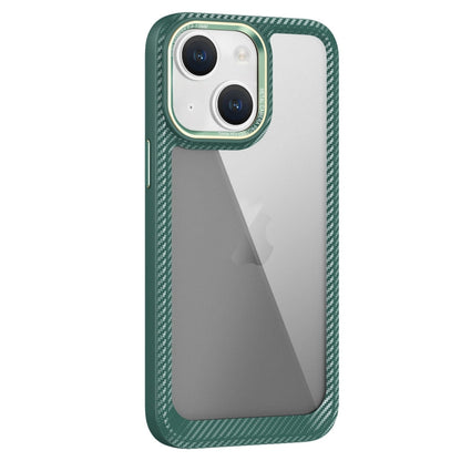 Carbon Fiber Transparent Back Panel Phone Case, For iPhone 14, For iPhone 14 Pro, For iPhone 14 Pro Max, For iPhone 13 Pro Max, For iPhone 13 Pro