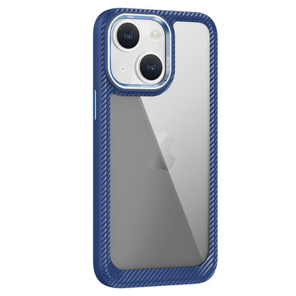 Carbon Fiber Transparent Back Panel Phone Case, For iPhone 14, For iPhone 14 Pro, For iPhone 14 Pro Max, For iPhone 13 Pro Max, For iPhone 13 Pro