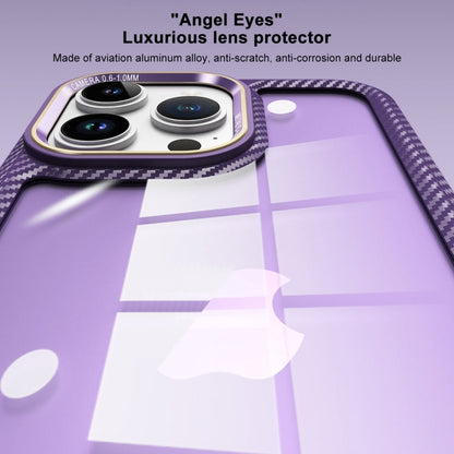 Carbon Fiber Transparent Back Panel Phone Case, For iPhone 14, For iPhone 14 Pro, For iPhone 14 Pro Max, For iPhone 13 Pro Max, For iPhone 13 Pro
