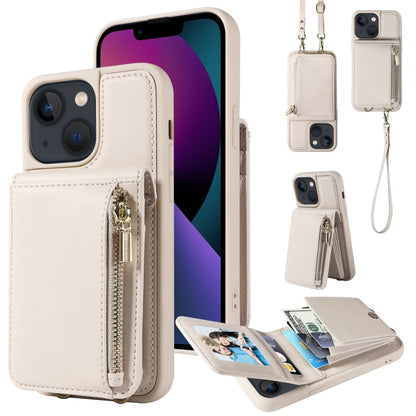 Crossbody Lanyard Zipper Wallet Leather Phone Case, For iPhone SE 2022/ 7 / 8, For iPhone 13 Pro Max, For iPhone 13 Pro, For iPhone 13