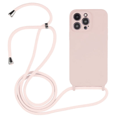 Crossbody Lanyard Liquid Silicone Case, For iPhone 15 Pro