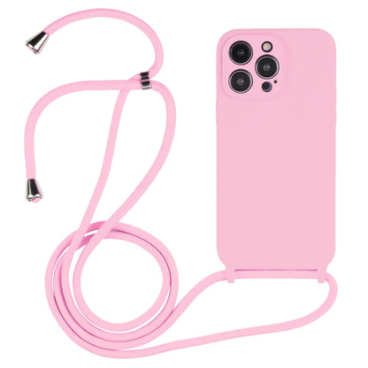 Crossbody Lanyard Liquid Silicone Case, For iPhone 15 Pro