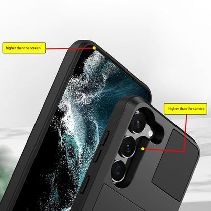 Multifunction Armor Slide Card Slot Phone Case, For Samsung Galaxy S21 5G