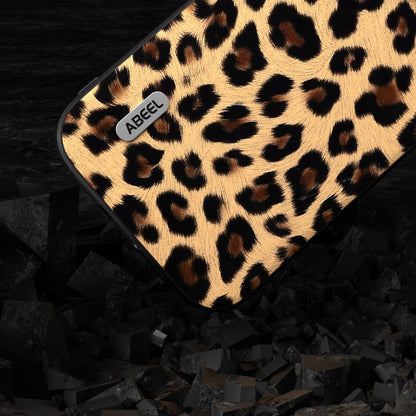 ABEEL Black Edge Leopard Phone Case, For iPhone 15 Pro Max, For iPhone 15 Pro, For iPhone 15 Plus, For iPhone 15, For iPhone 14 Plus, For iPhone 14