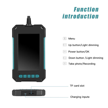 P40 5.5mm 1080P IP68 Waterproof 4.3 inch Highlight Screen Dual Camera Digital Endoscope, 2m Hard Cable, 5m Hard Cable, 10m Hard Cable