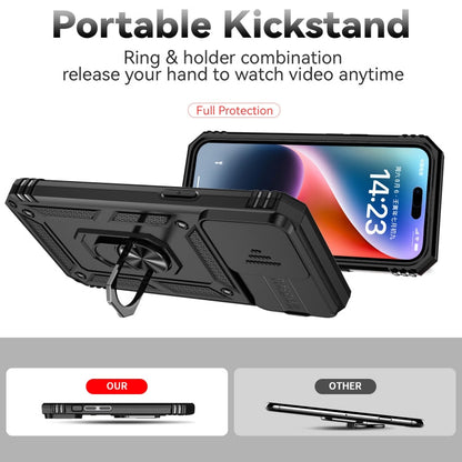 Sliding Camshield Holder Phone Case, For iPhone 15 Pro Max, For iPhone 15 Pro, For iPhone 15 Plus
