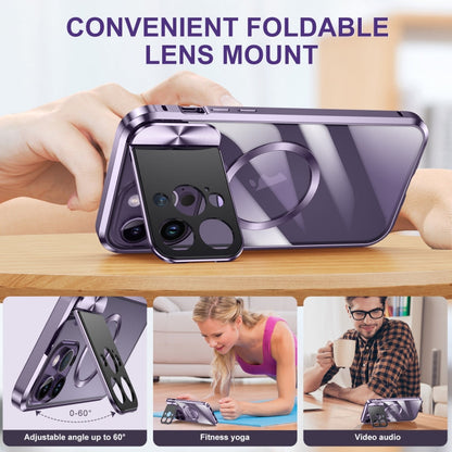 Large Window Holder MagSafe Magnetic Metal Phone Case, For iPhone 15 Pro Max, For iPhone 14, For iPhone 15 Pro, For iPhone 14 Pro, For iPhone 15