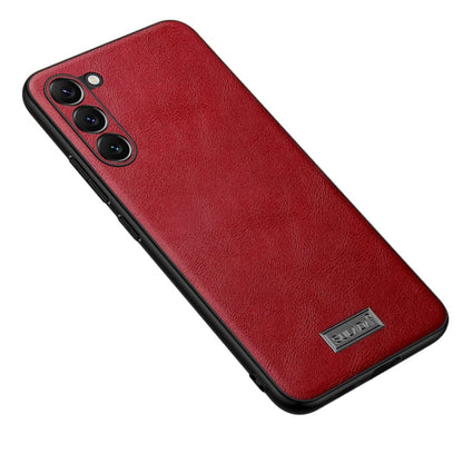SULADA Shockproof TPU Hybrid Handmade Leather Phone Case, For Samsung Galaxy S23 5G