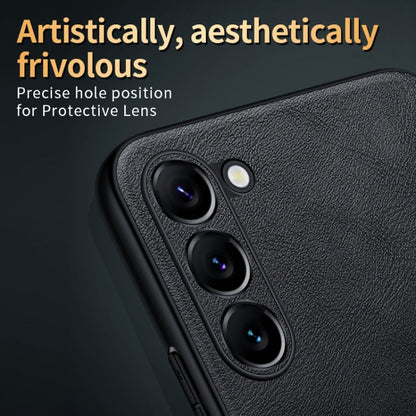 SULADA Shockproof TPU Hybrid Handmade Leather Phone Case, For Samsung Galaxy S23 5G