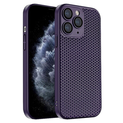 Honeycomb Radiating PC Phone Case, For iPhone 12 Pro, For iPhone 11 Pro Max, For iPhone 11