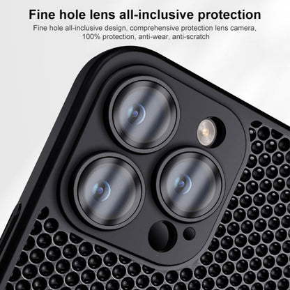 Honeycomb Radiating PC Phone Case, For iPhone 14 Plus, For iPhone 14, For iPhone 14 Pro