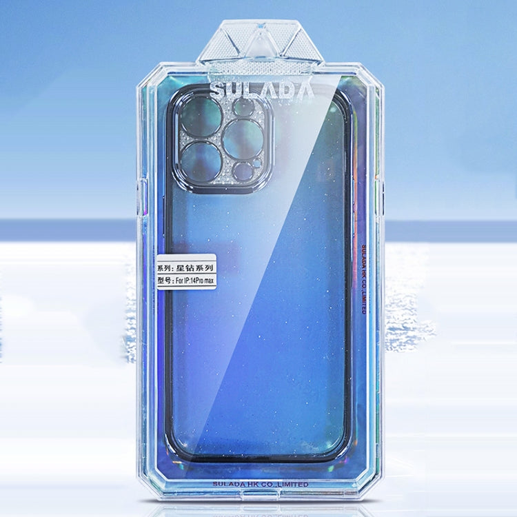 SULADA Electroplated Transparent Glittery TPU Phone Case, For iPhone 12 Pro Max, For iPhone 11