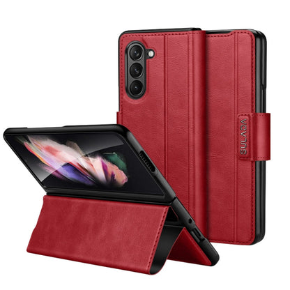 SULADA All-inclusive Magnetic Snap Flip Leather Phone Case, For Samsung Ga6axy Z Fold6, For Samsung Galaxy Z Fold5, For Samsung Galaxy Z Fold4 / W23, For Samsung Galaxy Z Fold3 / W22