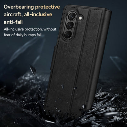 SULADA All-inclusive Magnetic Snap Flip Leather Phone Case, For Samsung Ga6axy Z Fold6, For Samsung Galaxy Z Fold5, For Samsung Galaxy Z Fold4 / W23, For Samsung Galaxy Z Fold3 / W22